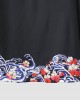 Mens Japanese Wave Print Open Front Kimono Loose Two Pieces Outfits Mens Japanese Wave Print Open Front Kimono Loose Two Pieces Outfits