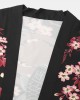 Mens Kimono Carp Flower Print Japanese Fish Elastic Waist Two Piece Outfits Mens Kimono Carp Flower Print Japanese Fish Elastic Waist Two Piece Outfits