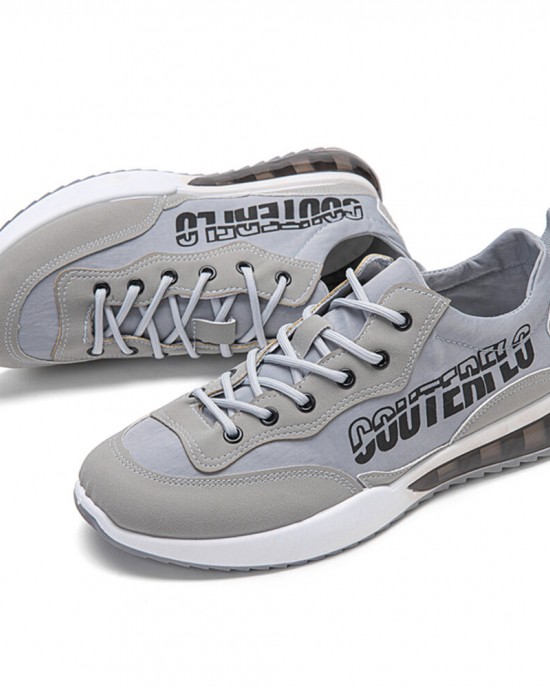 Men Brief Non Slip Letter Printing Patchwork Soft Sole Casual Sneakers Men Brief Non Slip Letter Printing Patchwork Soft Sole Casual Sneakers