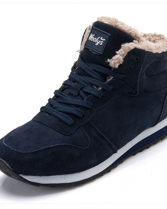 Men Winter Snow Shoes Hiking Boots Warm Lined Wear resistant Non Slip Cotton Shoes Lace Up Outdoor Sports Casual Ankle Shoes Men Winter Snow Shoes Hiking Boots Warm Lined Wear resistant Non Slip Cotton Shoes Lace Up Outdoor Sports Casual Ankle Shoes