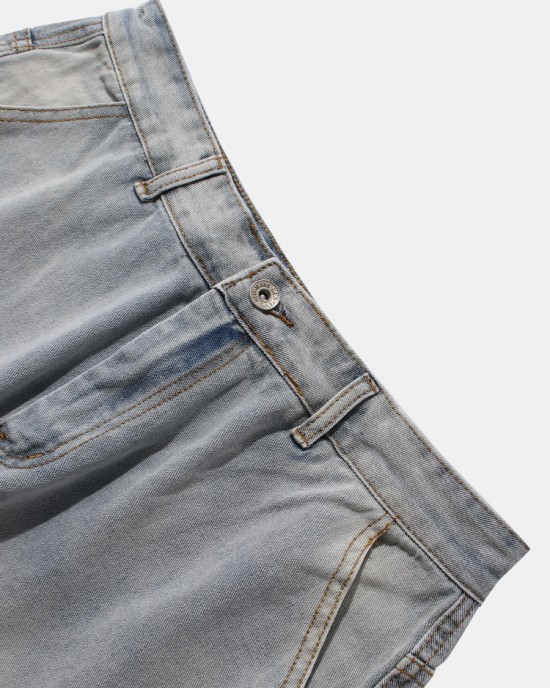 Mens Casual Hole Designed Denim Shorts Mens Casual Hole Designed Denim Shorts