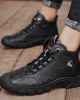 Men Microfiber Leather Breathable Soft Sole Non Slip Closed Toe Lace Up Leisure Boots Men Microfiber Leather Breathable Soft Sole Non Slip Closed Toe Lace Up Leisure Boots