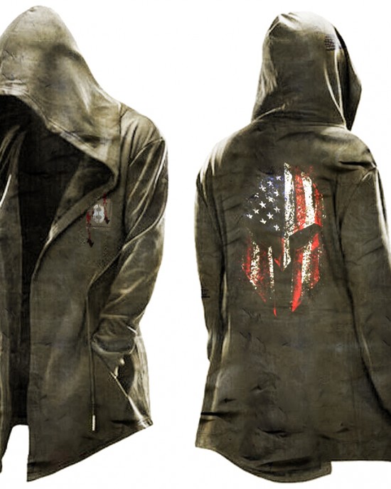 Men's zip-up hooded coat HE1402-04-01 Men's zip-up hooded coat HE1402-04-01