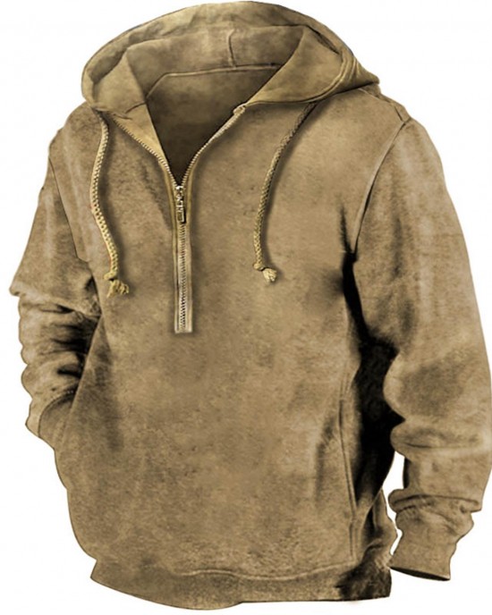 Casual and Relaxed Zip-Up Sweatshirt HF1914-01-02 Casual and Relaxed Zip-Up Sweatshirt HF1914-01-02