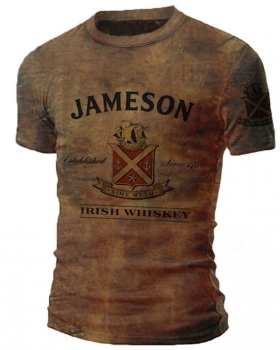 Men's 3D printed T-shirt short sleeve new trend Men's 3D printed T-shirt short sleeve new trend