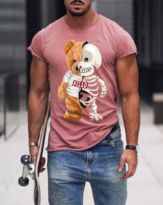 Versatile Charming Cute Bear T-Shirt HF2017-03-03 Versatile Charming Cute Bear T-Shirt HF2017-03-03