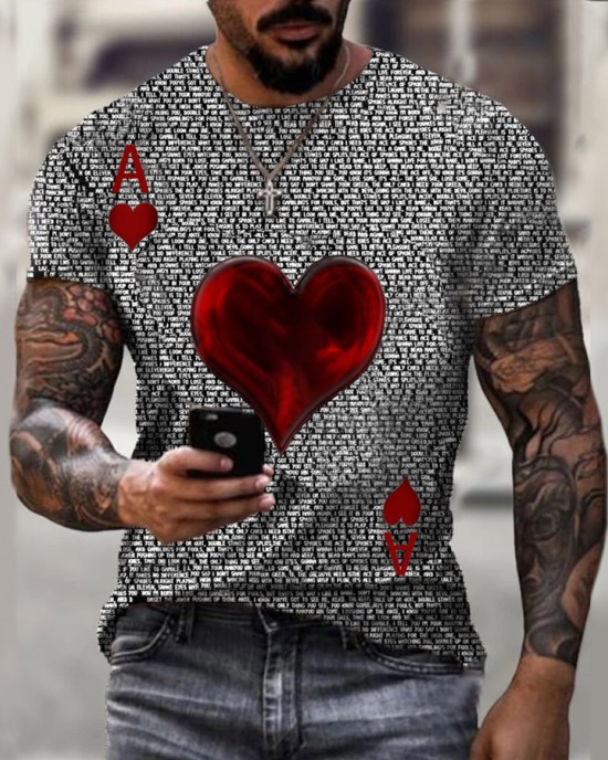 Loose casual round neck short sleeve T-shirt HF0906-03-03 Loose casual round neck short sleeve T-shirt HF0906-03-03
