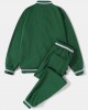 Men Solid Color Zip Baseball Jacket Sports Activewear Sets With Joggers Suits Men Solid Color Zip Baseball Jacket Sports Activewear Sets With Joggers Suits