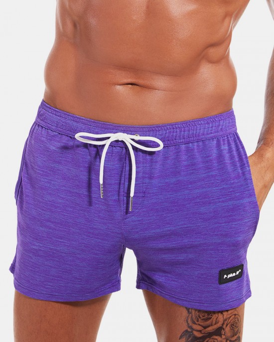 Mens Sport Solid Color Quick Dry Pocket Drawstring Shorts Mens Sport Solid Color Quick Dry Pocket Drawstring Shorts