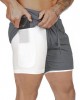 2 in 1 Men’s Running Shorts Double deck Quick Drying Jogging Gym Short Pants with Phone Pocket 2 in 1 Men’s Running Shorts Double deck Quick Drying Jogging Gym Short Pants with Phone Pocket