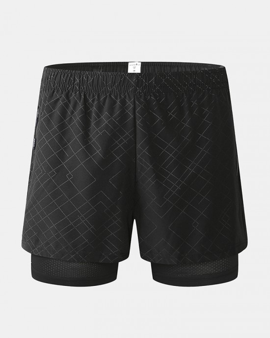 Mens Sport Qucik Drying Bicycle Breahable Elastic Waist Zipper Casual Shorts Mens Sport Qucik Drying Bicycle Breahable Elastic Waist Zipper Casual Shorts