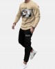 Men Owl Print Letter Round Neck Elastic Waist Ankle Length Casual Suits Men Owl Print Letter Round Neck Elastic Waist Ankle Length Casual Suits