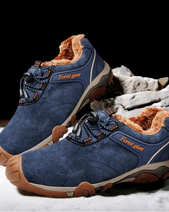 Men Thicken Warm Plush Lining Autumn Winter Outdoor Hiking Shoes Men Thicken Warm Plush Lining Autumn Winter Outdoor Hiking Shoes