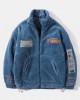 Mens Letter Embroidery Label Warm Fleece Long Sleeve Coats Mens Letter Embroidery Label Warm Fleece Long Sleeve Coats