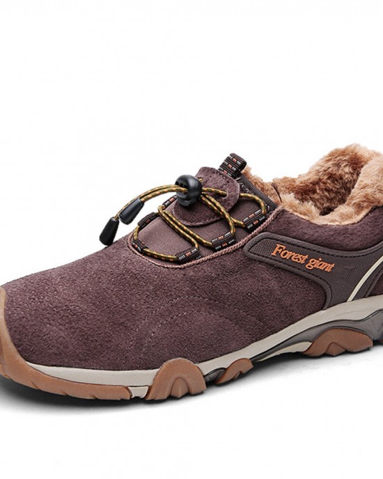 Men Thicken Warm Plush Lining Autumn Winter Outdoor Hiking Shoes Men Thicken Warm Plush Lining Autumn Winter Outdoor Hiking Shoes