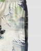 Mens Crane Landscape Print Contrast Trim Holiday Two Pieces Outfits Mens Crane Landscape Print Contrast Trim Holiday Two Pieces Outfits