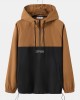 Men Patchwork Color Block Zip Embroidery Hoodies Windbreaker Jackets Men Patchwork Color Block Zip Embroidery Hoodies Windbreaker Jackets