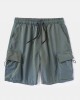 Mens Casual Big Pocket Drawstring Cargo Shorts Mens Casual Big Pocket Drawstring Cargo Shorts