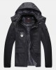 Mens Patchwork Windproof Warm Thick Fleece Lined Hooded Coats With Pocket Mens Patchwork Windproof Warm Thick Fleece Lined Hooded Coats With Pocket