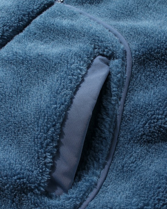 Mens Letter Embroidery Label Warm Fleece Long Sleeve Coats Mens Letter Embroidery Label Warm Fleece Long Sleeve Coats