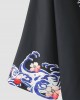 Mens Japanese Wave Print Open Front Kimono Loose Two Pieces Outfits Mens Japanese Wave Print Open Front Kimono Loose Two Pieces Outfits