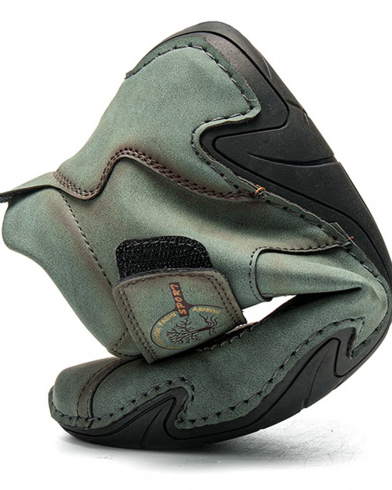 Men Slip Resistant Soft Sole Comfy Casual Hand stitched Boots Men Slip Resistant Soft Sole Comfy Casual Hand stitched Boots