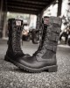 Men Classic Black Biker Boots Metal Buckle Motorcycle Boots Men Classic Black Biker Boots Metal Buckle Motorcycle Boots