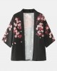 Mens Kimono Carp Flower Print Japanese Fish Elastic Waist Two Piece Outfits Mens Kimono Carp Flower Print Japanese Fish Elastic Waist Two Piece Outfits