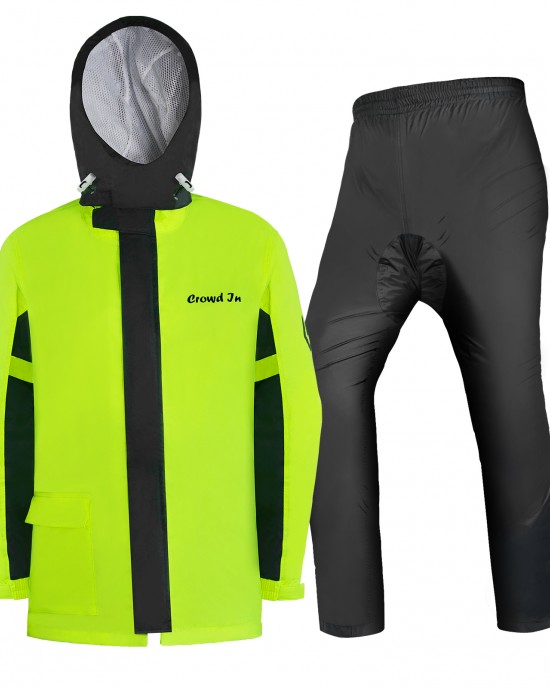 30cm Length Motorcycle Waterproof Breathable Protective Split Reflective Raincoat Suit for Cycling 30cm Length Motorcycle Waterproof Breathable Protective Split Reflective Raincoat Suit for Cycling
