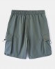 Mens Casual Big Pocket Drawstring Cargo Shorts Mens Casual Big Pocket Drawstring Cargo Shorts