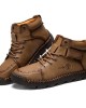Men Hand Stitching Non Slip Outdoor Casual Microfiber Leather Boots Men Hand Stitching Non Slip Outdoor Casual Microfiber Leather Boots