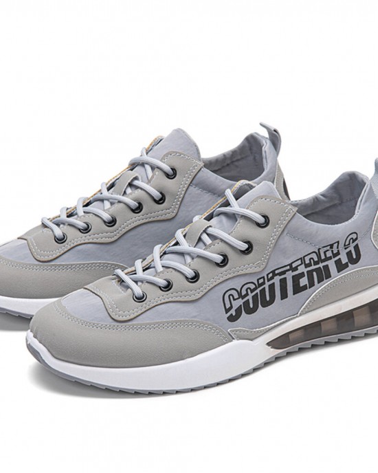 Men Brief Non Slip Letter Printing Patchwork Soft Sole Casual Sneakers Men Brief Non Slip Letter Printing Patchwork Soft Sole Casual Sneakers