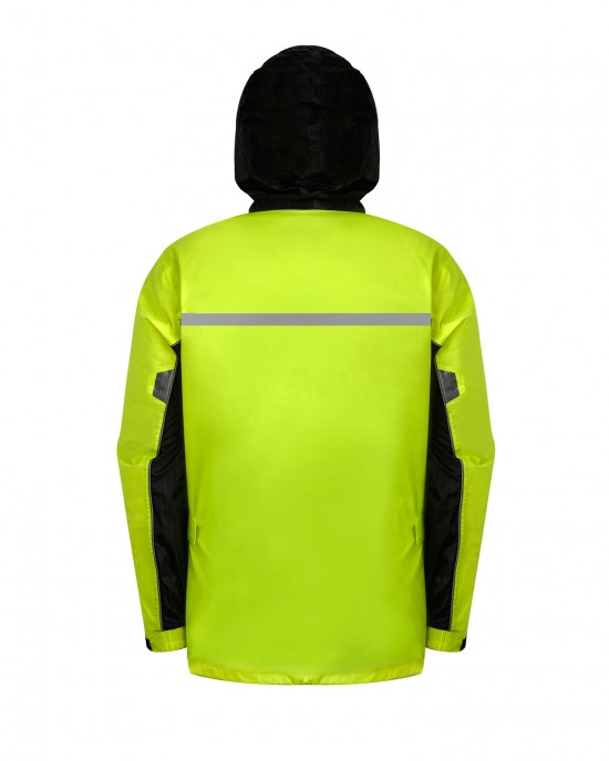 30cm Length Motorcycle Waterproof Breathable Protective Split Reflective Raincoat Suit for Cycling 30cm Length Motorcycle Waterproof Breathable Protective Split Reflective Raincoat Suit for Cycling