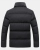 Mens Thicken Fluffy Solid Color Stand Collar Long Sleeve Warm Coats Mens Thicken Fluffy Solid Color Stand Collar Long Sleeve Warm Coats