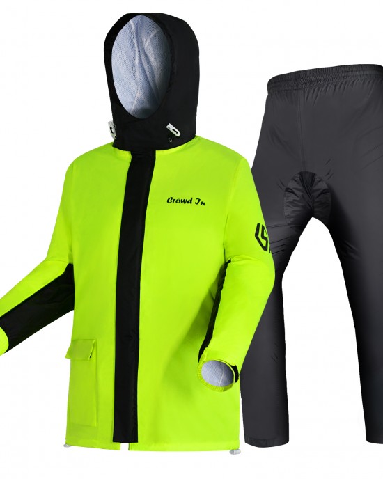 30cm Length Motorcycle Waterproof Breathable Protective Split Reflective Raincoat Suit for Cycling 30cm Length Motorcycle Waterproof Breathable Protective Split Reflective Raincoat Suit for Cycling