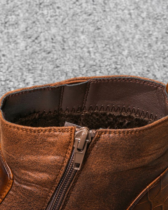 Men Retro Tassel Slip Resistant Side zip Business Boot Men Retro Tassel Slip Resistant Side zip Business Boot