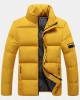 Mens Thicken Fluffy Solid Color Stand Collar Long Sleeve Warm Coats Mens Thicken Fluffy Solid Color Stand Collar Long Sleeve Warm Coats