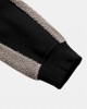 Men Teddy Color Block Patchwork Crew Neck Pullover Sweatshirts Men Teddy Color Block Patchwork Crew Neck Pullover Sweatshirts