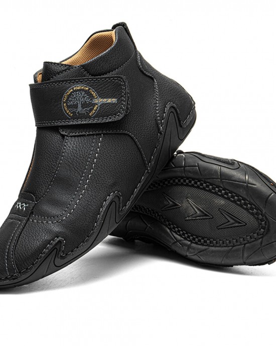 Men Slip Resistant Soft Sole Comfy Casual Hand stitched Boots Men Slip Resistant Soft Sole Comfy Casual Hand stitched Boots