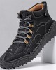 Men Hand Stitching Toe Protected Soft Sole Comfy Casual Leather Boots Men Hand Stitching Toe Protected Soft Sole Comfy Casual Leather Boots