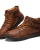 Men Hand Stitching Non Slip Outdoor Casual Microfiber Leather Boots Men Hand Stitching Non Slip Outdoor Casual Microfiber Leather Boots
