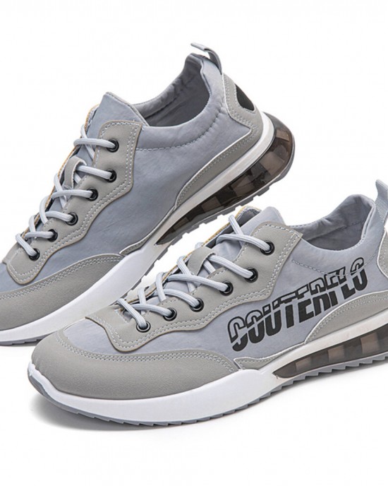Men Brief Non Slip Letter Printing Patchwork Soft Sole Casual Sneakers Men Brief Non Slip Letter Printing Patchwork Soft Sole Casual Sneakers