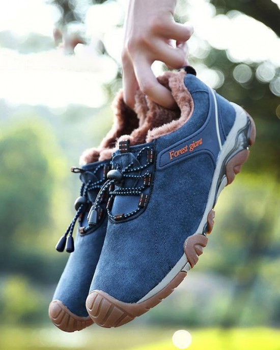 Men Thicken Warm Plush Lining Autumn Winter Outdoor Hiking Shoes Men Thicken Warm Plush Lining Autumn Winter Outdoor Hiking Shoes
