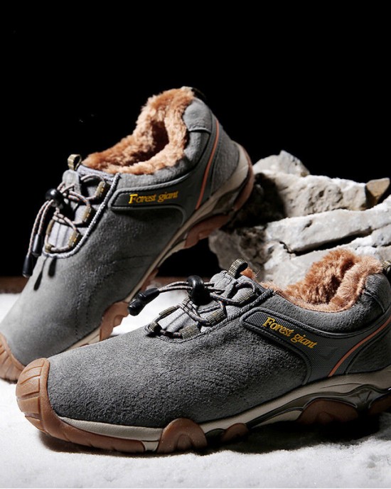 Men Thicken Warm Plush Lining Autumn Winter Outdoor Hiking Shoes Men Thicken Warm Plush Lining Autumn Winter Outdoor Hiking Shoes