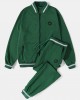 Men Solid Color Zip Baseball Jacket Sports Activewear Sets With Joggers Suits Men Solid Color Zip Baseball Jacket Sports Activewear Sets With Joggers Suits