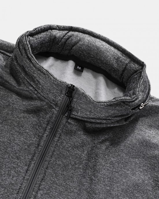 Mens Patchwork Zipper Sports Two Piece Outfits With Removable Hood Mens Patchwork Zipper Sports Two Piece Outfits With Removable Hood