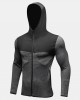 Men Contrast Colorblock Front Zip Long Sleeve Casual Hooded Sweatshirt Men Contrast Colorblock Front Zip Long Sleeve Casual Hooded Sweatshirt