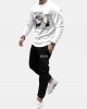 Men Owl Print Letter Round Neck Elastic Waist Ankle Length Casual Suits Men Owl Print Letter Round Neck Elastic Waist Ankle Length Casual Suits