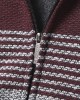 Mens Stripe Colorblock Knitted Fleece Lined Warm Hooded Cardigans With Pocket Mens Stripe Colorblock Knitted Fleece Lined Warm Hooded Cardigans With Pocket