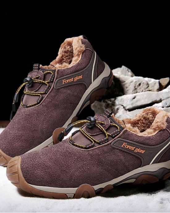 Men Thicken Warm Plush Lining Autumn Winter Outdoor Hiking Shoes Men Thicken Warm Plush Lining Autumn Winter Outdoor Hiking Shoes